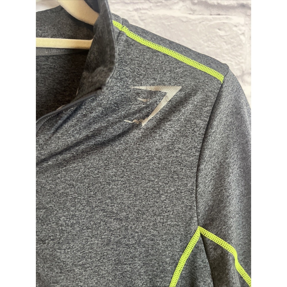 Gymshark Women's 1/4 Zip Athleisure Sporty Pullover With Neon Contrast Stitch - Picture 4 of 13